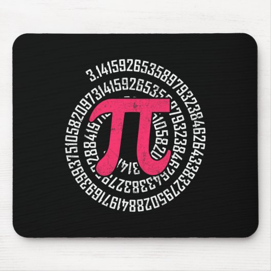 Pi Day Mah Nerd Geek 3.1415 Irrationale Nummer Pi Mousepad (Vorne)