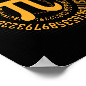Pi Day Mah Nerd Geek 3.1415 Irrationale Nummer Pi Poster (Ecke)
