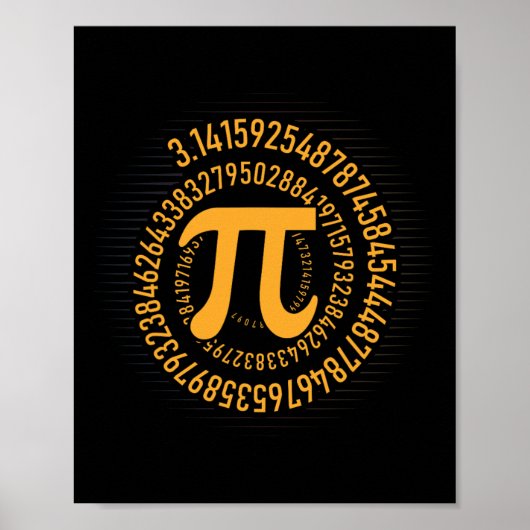 Pi Day Mah Nerd Geek 3.1415 Irrationale Nummer Pi Poster (Vorne)