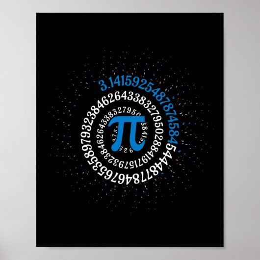 Pi Day Mah Nerd Geek 3.1415 Irrationale Nummer Pi Poster (Vorne)