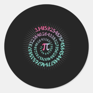 Pi Day Mah Nerd Geek 3.1415 Irrationale Nummer Pi Runder Aufkleber