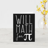 Pi Day März 14 Math Lover Science Funny 3,14 Pi P Karte (Gelbe Blume)