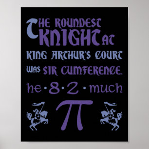 Pi Day März 14 Sir Cumference Funny Gift Teacher Poster