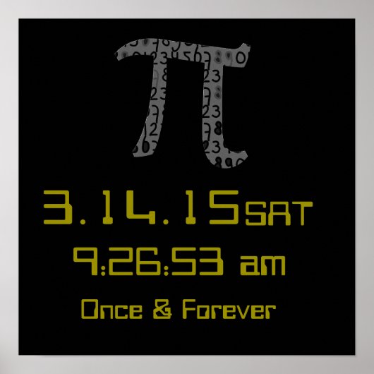 Pi Day März 2015 Kundendesignplakat Poster (Vorne)