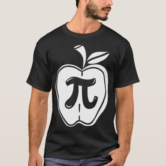 Pi Day Math Apple Reittiere T-Shirt (Vorderseite)