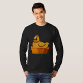 Pi Day Math Chicken Pot Pie Geek Nerd Math Bauer T-Shirt (Vorne ganz)