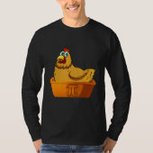 Pi Day Math Chicken Pot Pie Geek Nerd Math Bauer T-Shirt (Vorderseite)
