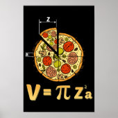 Pi Day Math Class Teacher Pizza Gag Poster (Vorne)