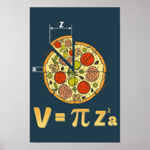Pi Day Math Class Teacher Pizza Gag Poster