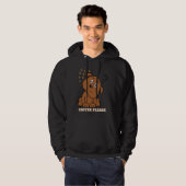 Pi Day Math Coffee and dog Geometry Trigonometry Hoodie (Vorne ganz)