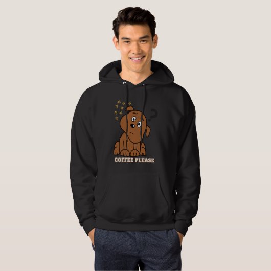 Pi Day Math Coffee and dog  Geometry Trigonometry Hoodie (Vorne ganz)