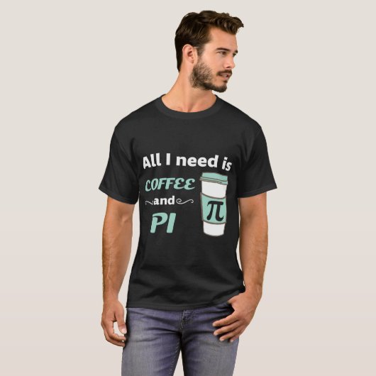 Pi Day Math Coffee Geometry Calculus Trigonometrie T-Shirt (Vorne ganz)