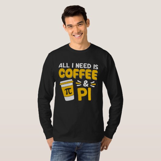 Pi Day Math Coffee Geometry Calculus Trigonometry T-Shirt (Vorne ganz)