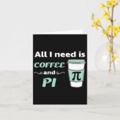 Pi Day Math Coffee Lover Geometry Calculus Trigono Karte (Gelbe Blume)
