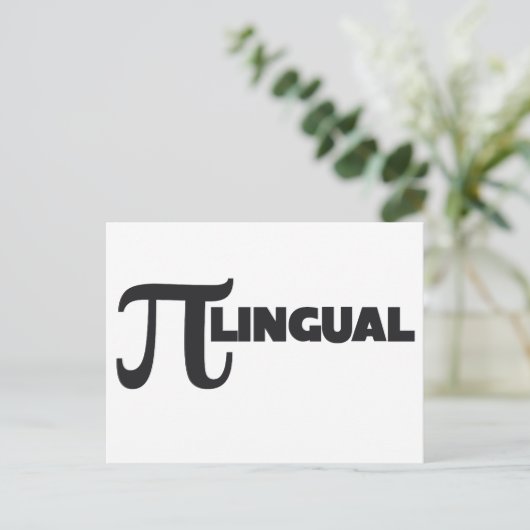 Pi Day Math Geek Spaß Postkarte (Stehend Vorderseite)