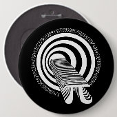 Pi Day Math Geek Time Warp Button (Vorne & Hinten)