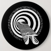 Pi Day Math Geek Time Warp Button (Vorderseite)