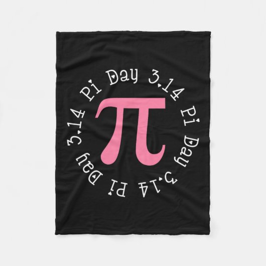 Pi-Day Math Grafik Frauen und Mädchen Pi Symbol Ro Fleecedecke (Vorderseite)