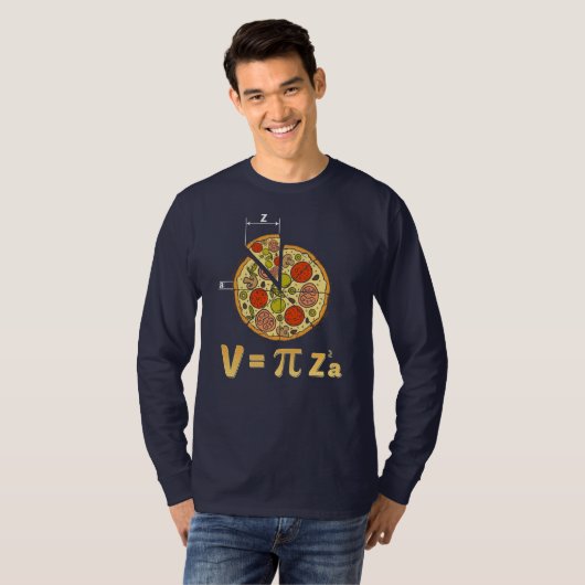 Pi Day Math Lehrer Pizza Gag T-Shirt (Vorne ganz)