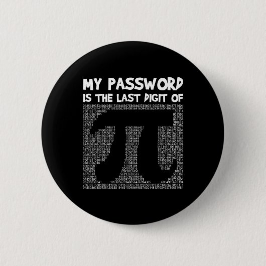 Pi Day Math Lehrer Student Geek Sprichwort Funny N Button (Vorderseite)