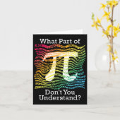 Pi Day Math Lehrer Student Rainbow Pi Symbol Karte (Gelbe Blume)