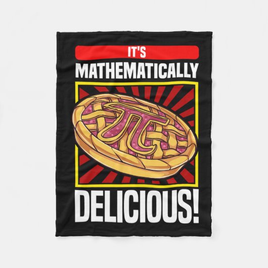 Pi Day Math Lover Apple Pie Fleecedecke (Vorderseite)