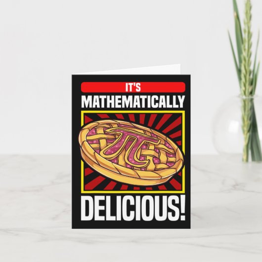 Pi Day Math Lover Apple Pie Karte (Vorderseite)