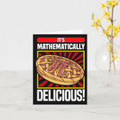 Pi Day Math Lover Apple Pie Karte (Gelbe Blume)