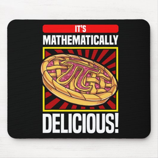 Pi Day Math Lover Apple Pie Mousepad (Vorne)