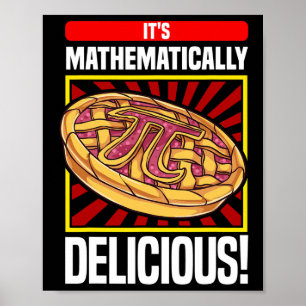 Pi Day Math Lover Apple Pie Poster