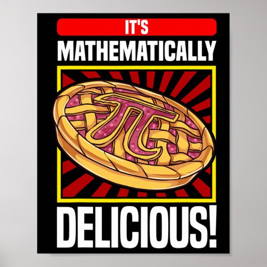 Pi Day Math Lover Apple Pie Poster (Vorne)