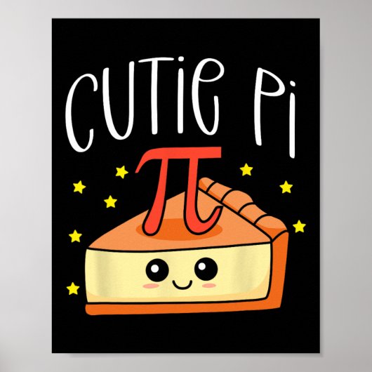Pi Day Math Lover Student Lehrer 3.14 Süsse Pie Poster (Vorne)