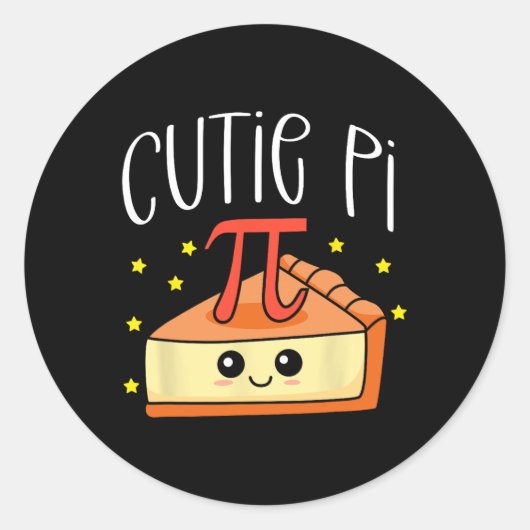 Pi Day Math Lover Student Lehrer 3.14 Süsse Pie Runder Aufkleber (Vorderseite)