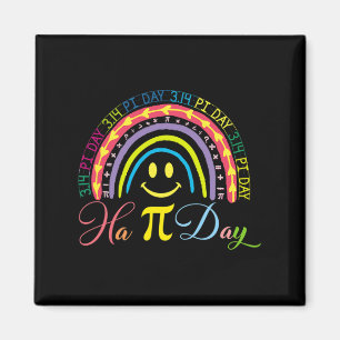 Pi Day Math Number Rainbow Happy Pi Day Fun Lächel Magnet