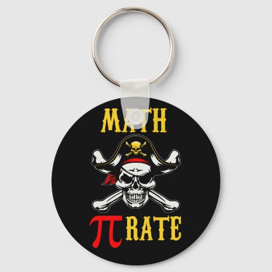 Pi Day Math Pi Rate Pirate Schlüsselanhänger (Vorderseite)