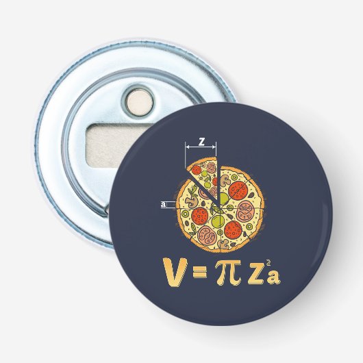 Pi Day Mathe Nerd Pizza Formel Flaschenöffner (Vorderseite)