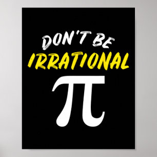 Pi Day Mathe Science Funny Teacher gibt Mens und W Poster
