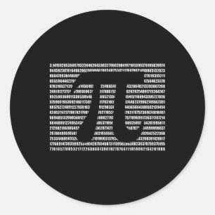 Pi Day Mathe Science Funny Teacher gibt Mens und W Runder Aufkleber
