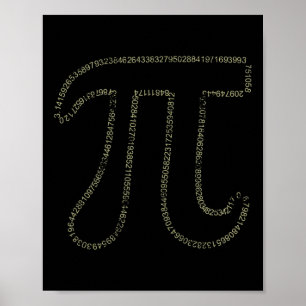 Pi-Day-Mathematik Pi 3,14 Zahlen für Männer Frauen Poster