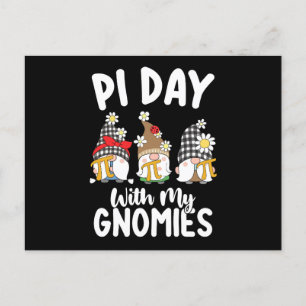 Pi Day mit meinen Gnomies Funny Mathematik Postkarte