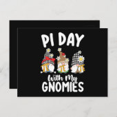 Pi Day mit meinen Gnomies Funny Mathematik Postkarte (Vorne/Hinten)