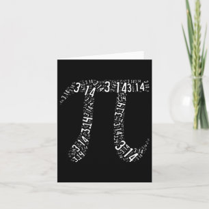Pi Day - Nerd Geek - Liebe Mathematik Pi Symbol -  Karte