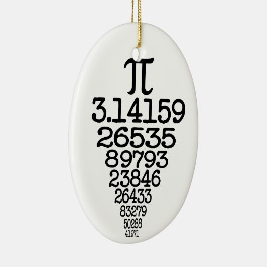 Pi Day Nerd Keramik Ornament (Rechts)