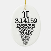Pi Day Nerd Keramik Ornament (Vorne)