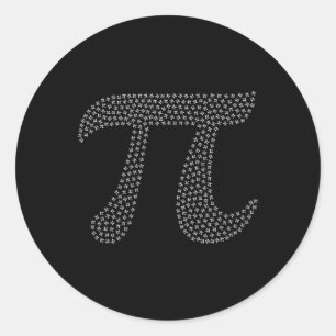 Pi Day Niedlich 3.14 Mini Math Geek Symbol März 14 Runder Aufkleber