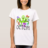 Pi Day Octopi T-Shirt (Vorderseite)