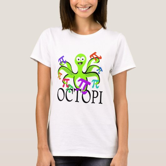 Pi Day Octopi T-Shirt (Vorderseite)