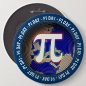 Pi Day on Earth - kolossale Mathe-Taste Button (Vorne & Hinten)
