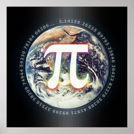 Pi Day on Earth - Mathematik-Poster Poster (Vorne)