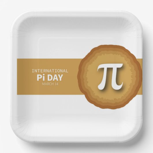 Pi Day Pappteller (Vorderseite)